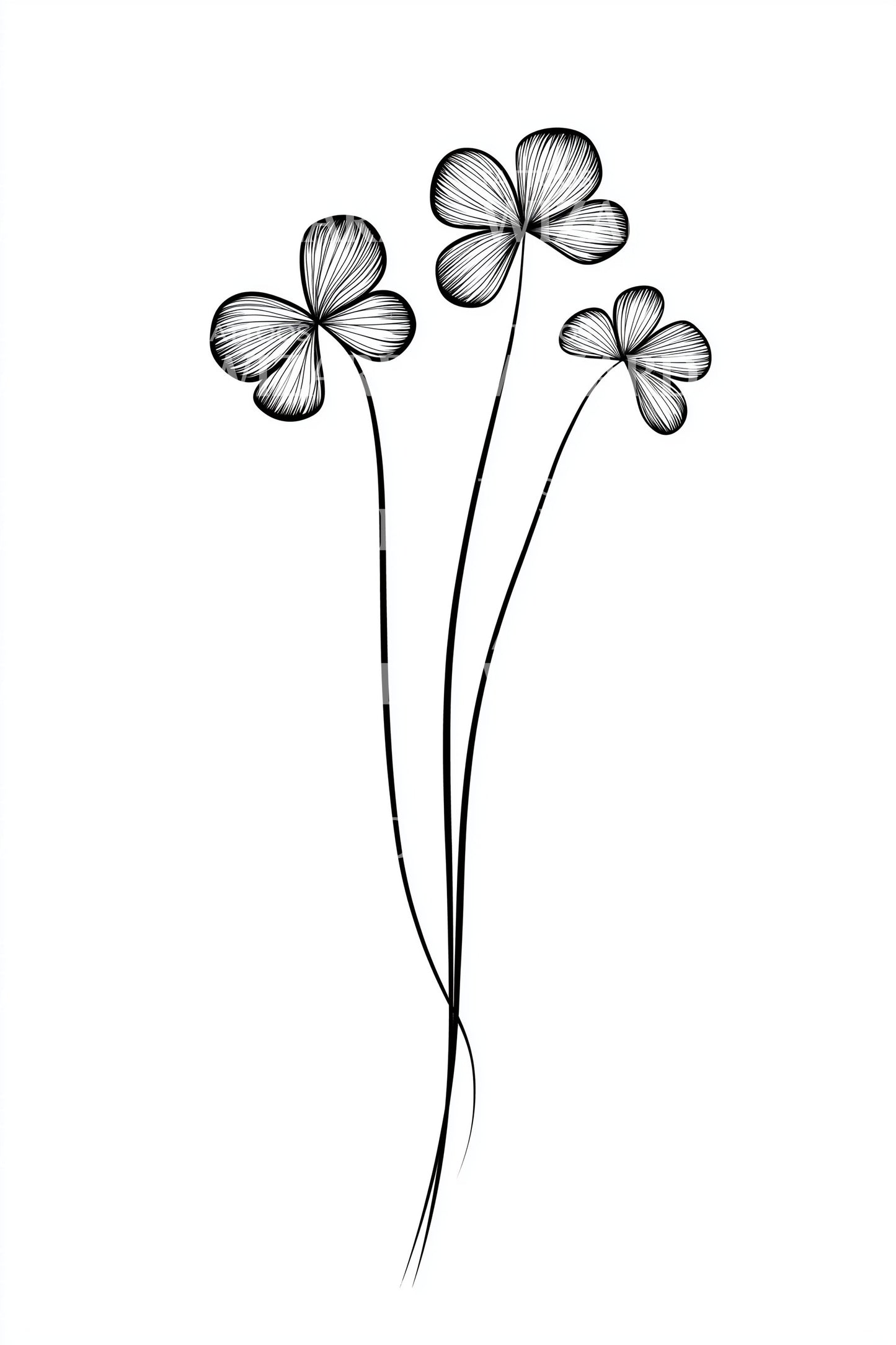 Tiny Wildflowers Tattoo Idea