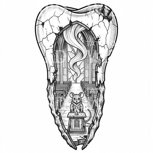 Tandkapel Tattoo-Illustration