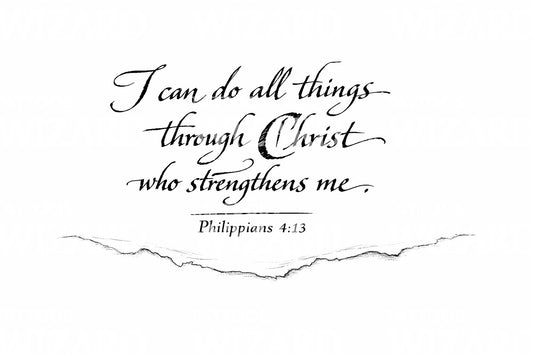 Torn Paper Verse Tattoo Design