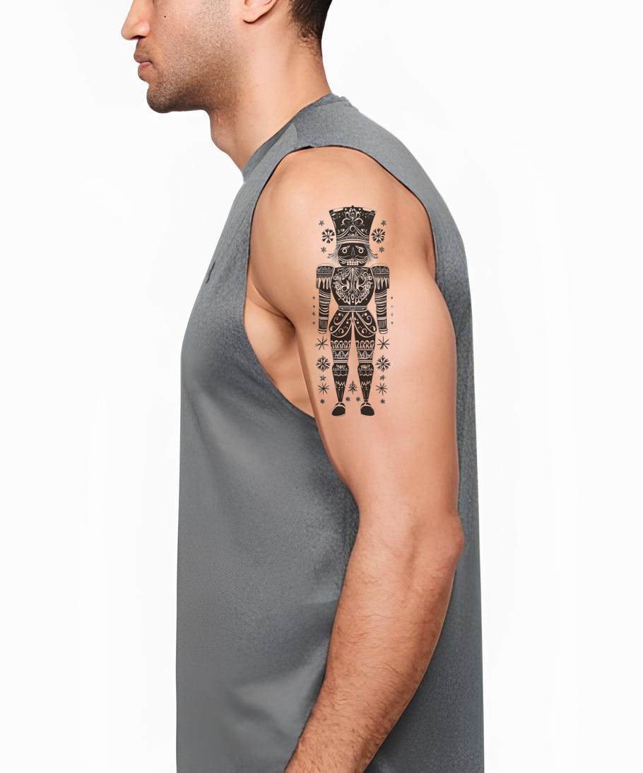 Decorative Nutcracker Toy Tattoo Design