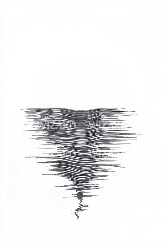 Tranquil Vortex Sketch Tattoo Design