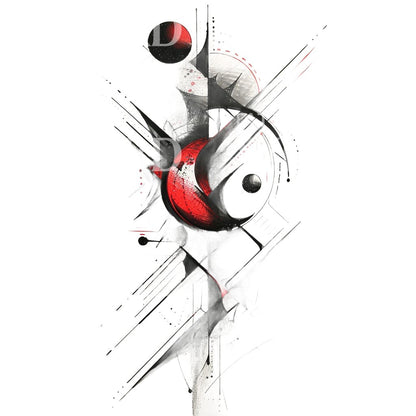Trashpolka Deconstructivism Tattoo Design