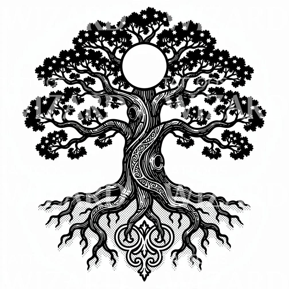 Baum des Lebens Tattoo-Design