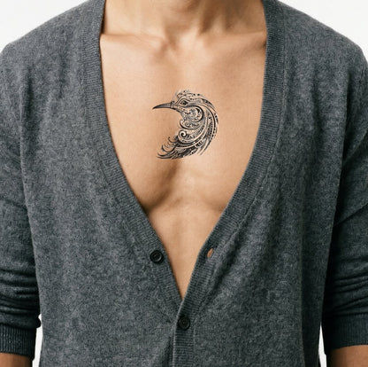Stammes-Vogel-Tattoo-Design