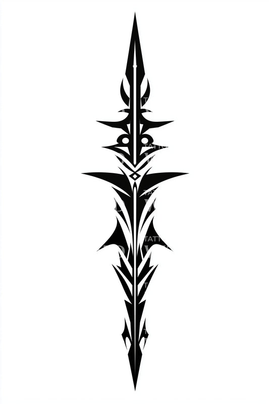 Design Tatuaggio Totem Lama Tribale