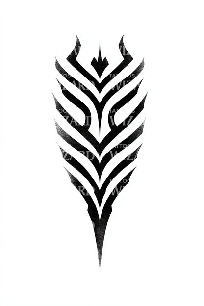 Tribal Crest Emblem Tattoo Design
