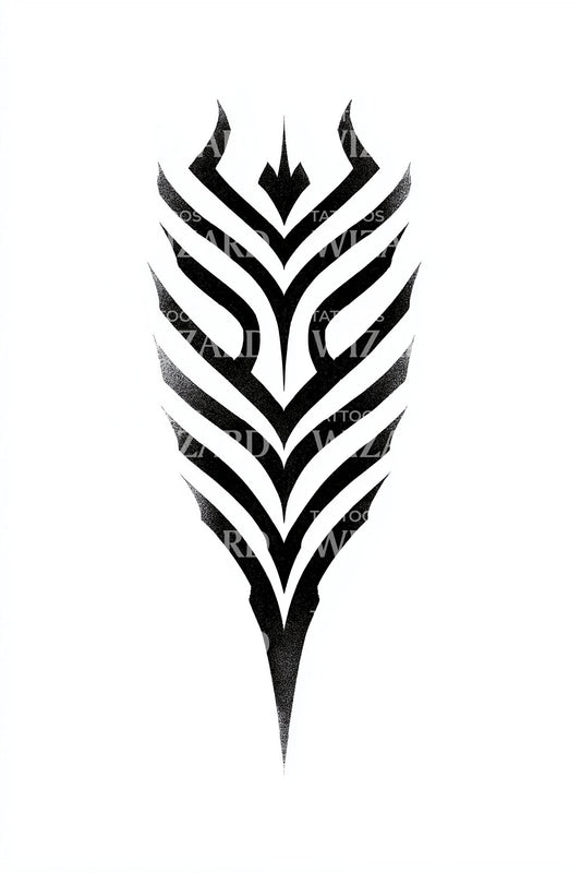 Tribal Crest Emblem Tattoo Design
