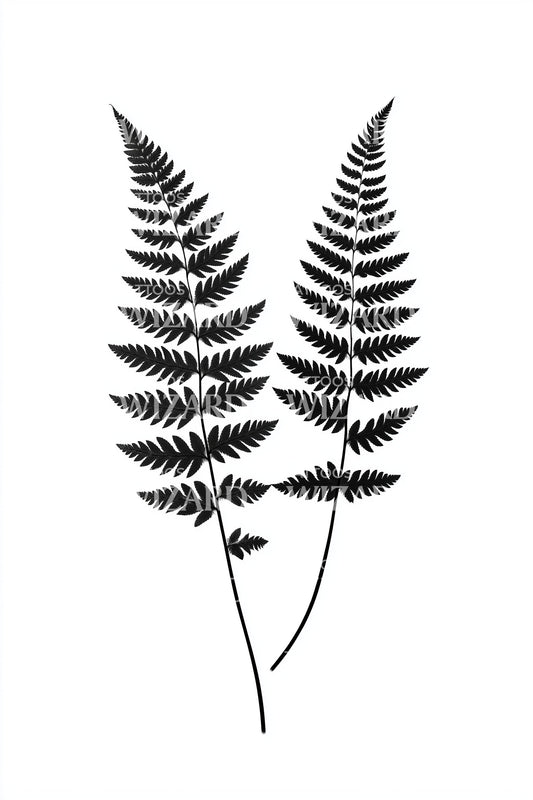 Trio Fern Fronds Tattoo Idea