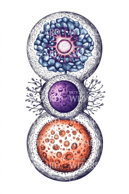 Triple Cell Fusion Tattoo Idea