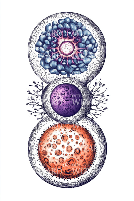 Triple Cell Fusion Tattoo Idea