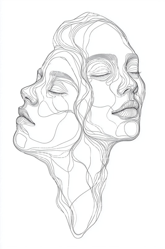 Desain Tato Wajah Tiga Garis