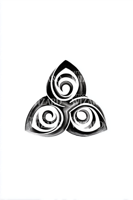 Trippel Spiral Triskelion Tatoveringsdesign