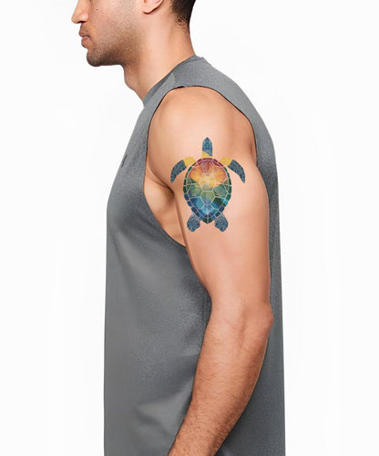 Sacred Sea Turtle Tattoo Design