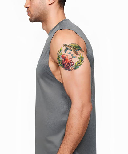 Ocean Friends Tattoo Illustration