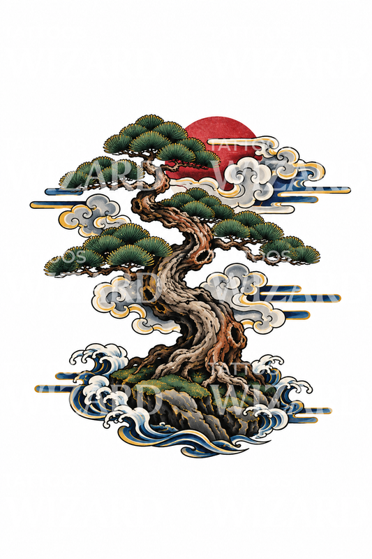 Tato Bonsai Pinus Jepang yang Berpilin