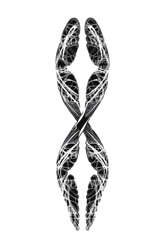 Twisted Helix Braid Tattoo Design