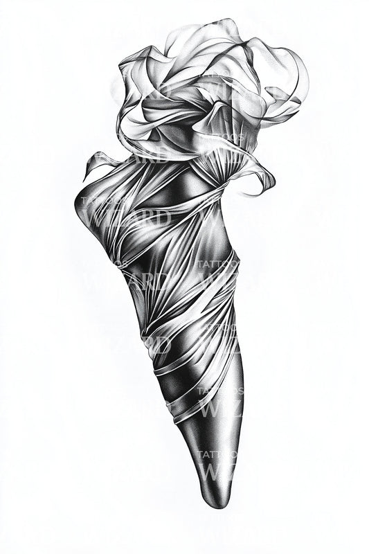 Twisted Ribbon Abstract Tattoo Design