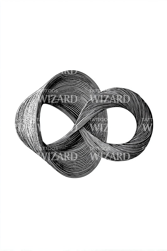 Twisted Ribbon Infinity Tattoo Design