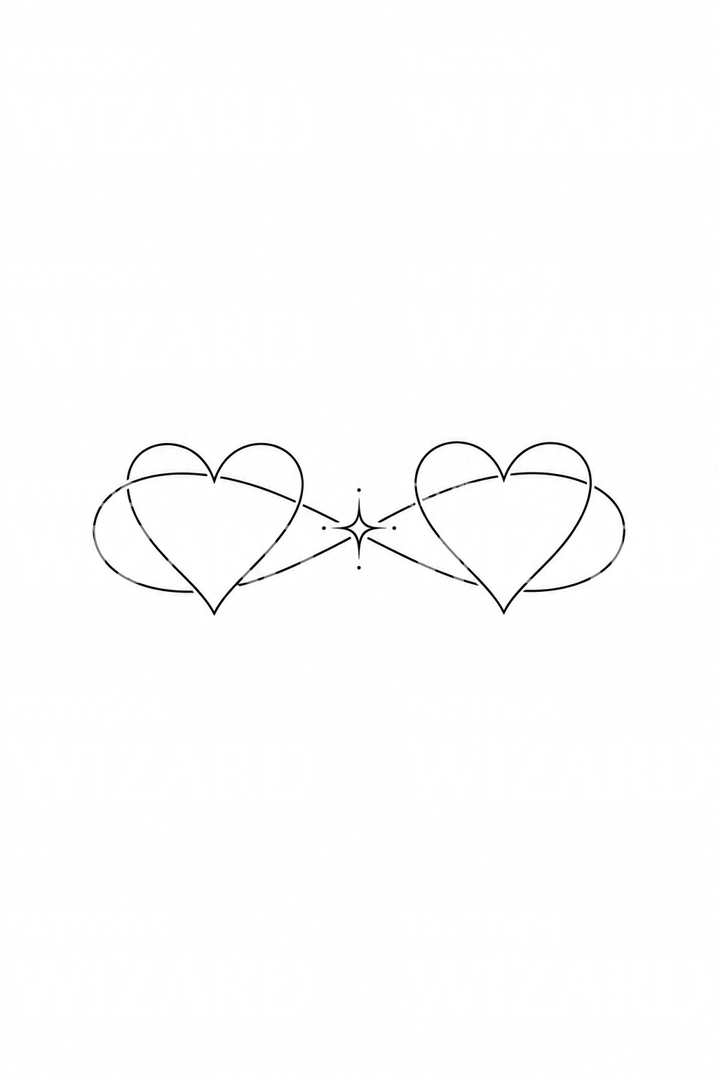 Two Hearts Infinity Loop Tattoo Idea