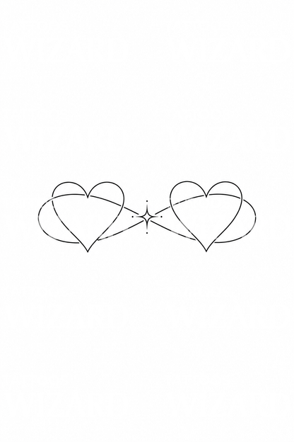 Two Hearts Infinity Loop Tattoo Idea