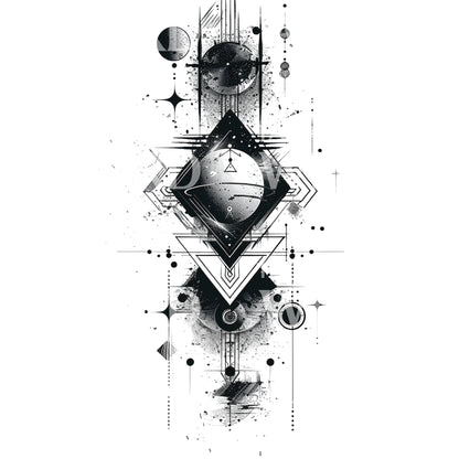 Cosmic Symbols Halfsleeve Tattoo Design