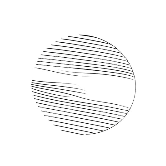 Finelines dans une conception de tatouage de cercle