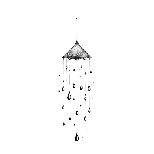 Umbrella of Tears Tattoo Design