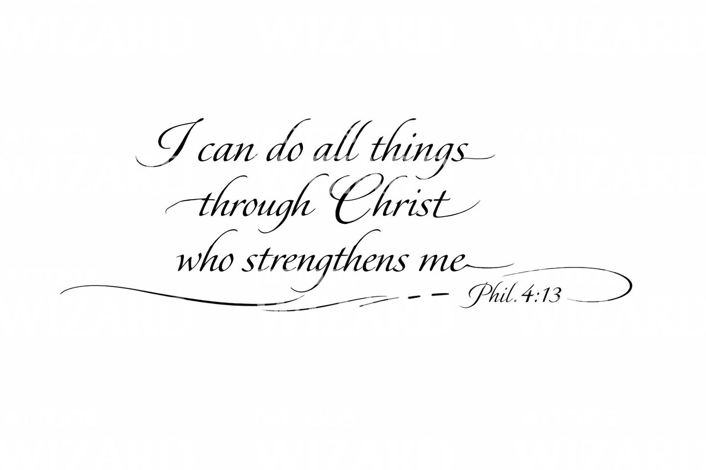 Underline Phil 413 Tattoo Idea