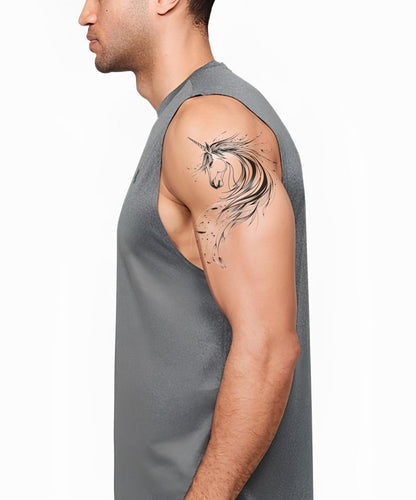 Unicorn Sketch Tattoo Design