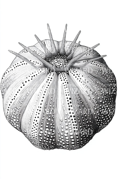 Urchin Dome Study Tattoo Design