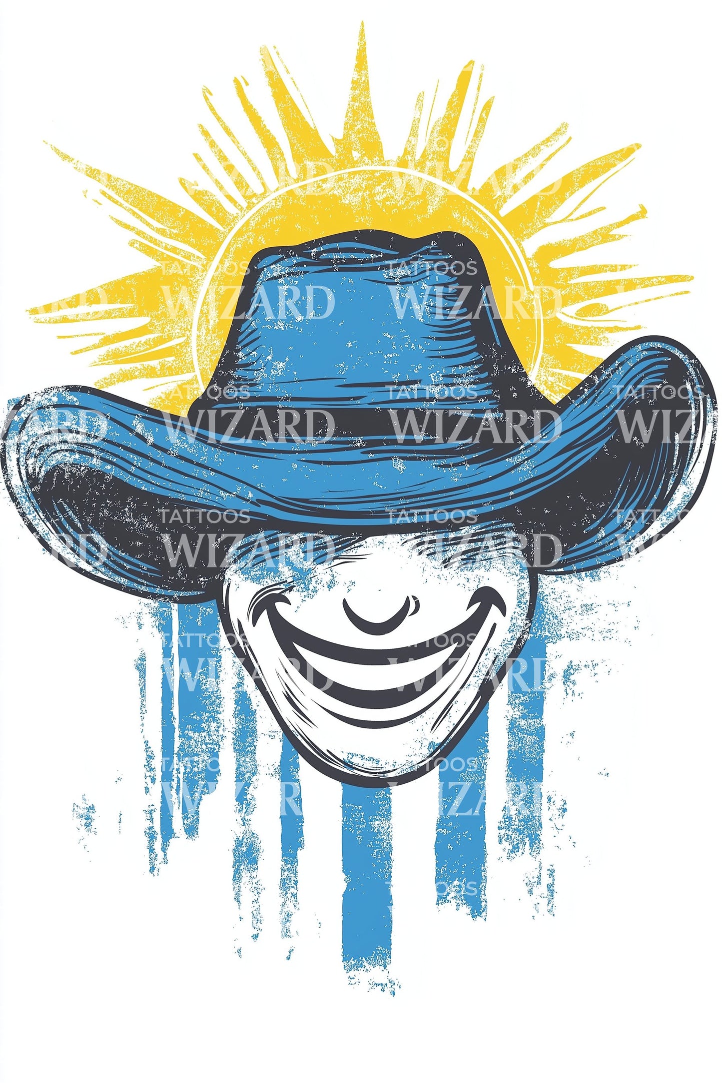 Desenho de Tatuagem Sol Gaúcho do Uruguai