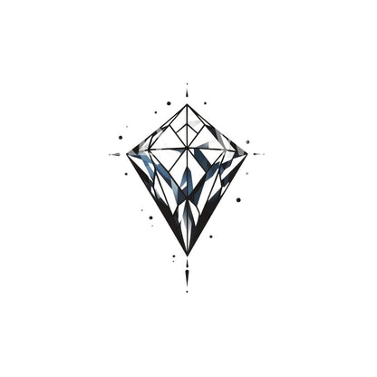 Diamond Geometric Style Tattoo Design