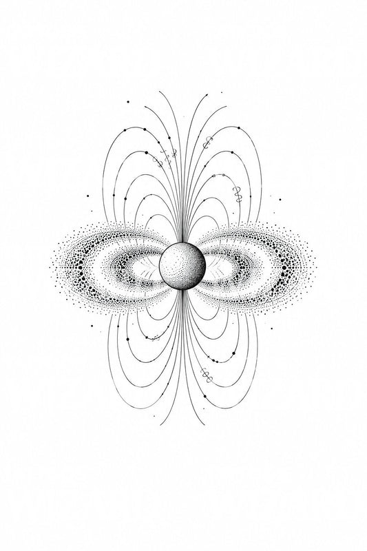 Van Allen Radiation Belts Tattoo Design