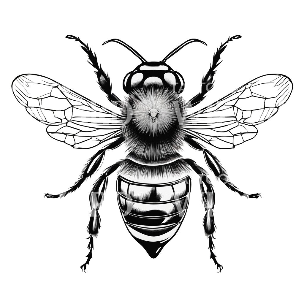 Conception de tatouage d’abeille