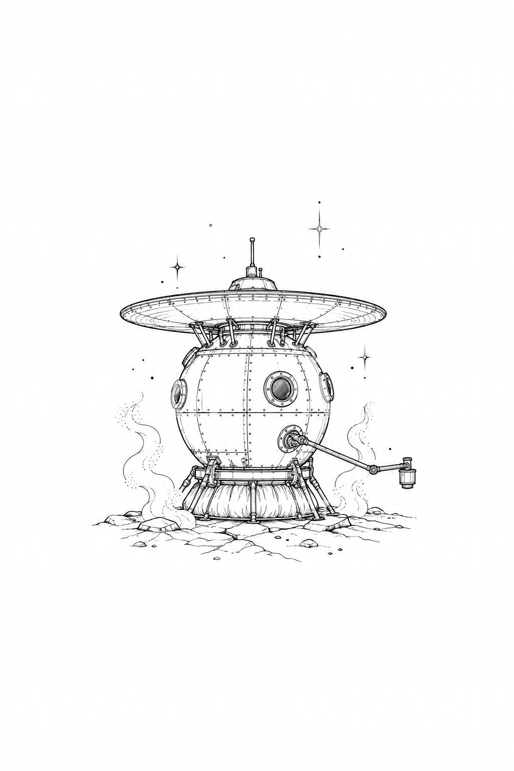Tatouage de l’atterrissage d’un module sur Vénus
