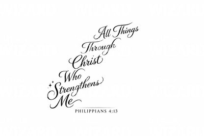 Vertical Stacked Faith Tattoo Idea