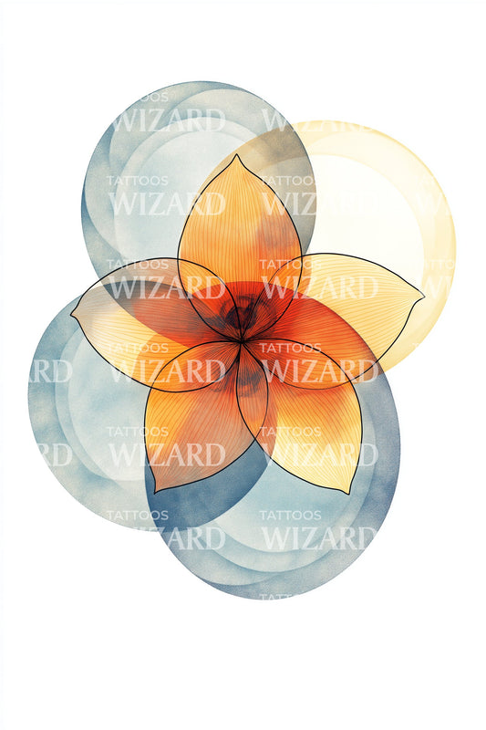Vesica Color Harmony Tattoo Design