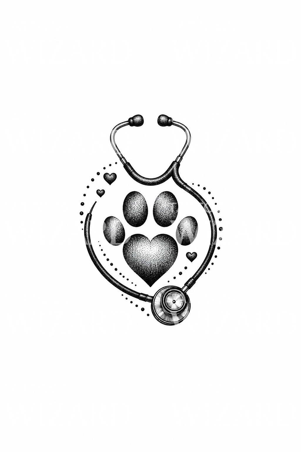 Ide Tato Stetoskop Dokter Hewan, Telapak dan Hati