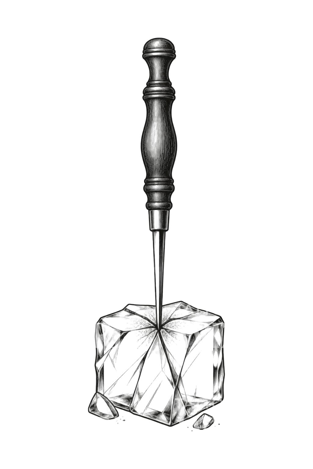 Idea per tatuaggio con rompighiaccio vittoriano