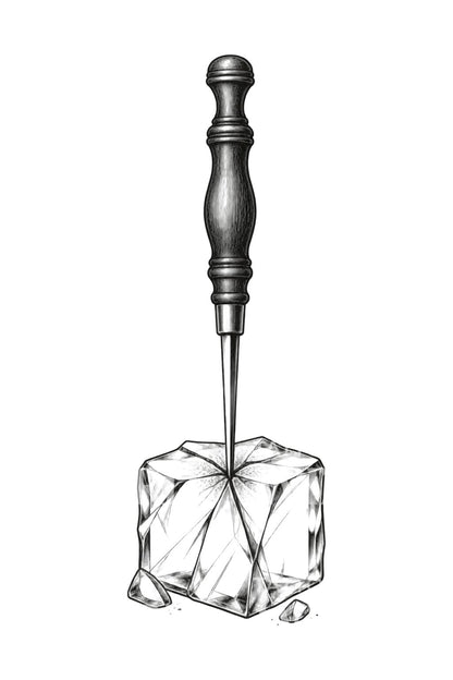 Idea per tatuaggio con rompighiaccio vittoriano