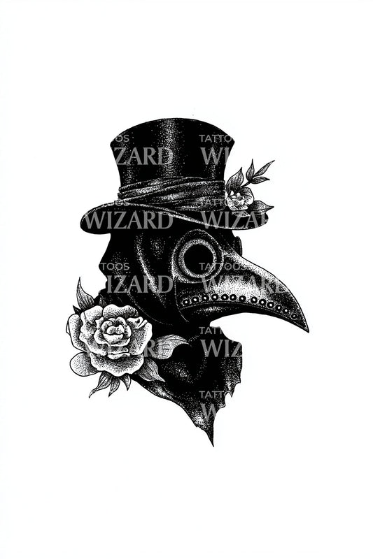 Victorian Plague Doctor Tattoo Idea