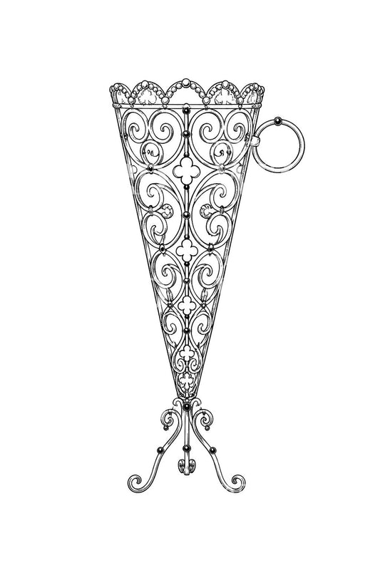 Tatuaggio del portafiori vittoriano