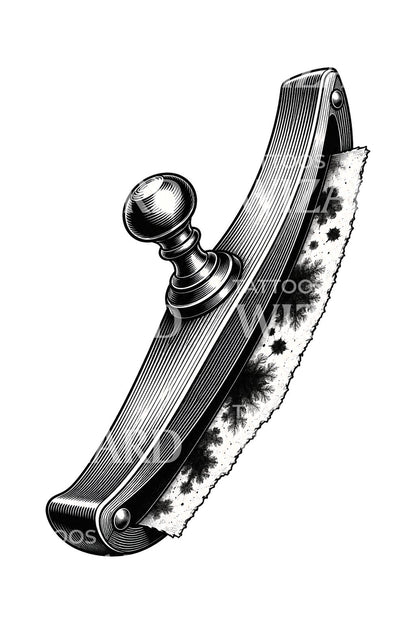 Victorian Rocker Ink Blotter Tattoo Design