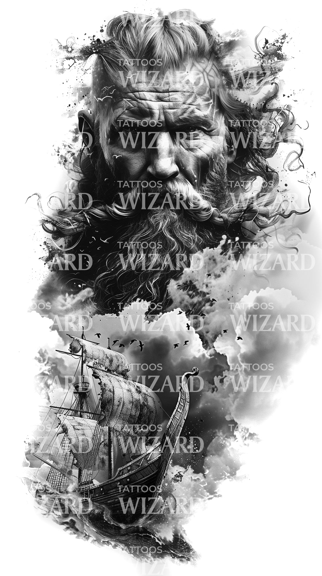 Viking Courage Tattoo Design Tattoos Wizard Designs viking-courage-tattoo-design-tattoos-wizard-designs