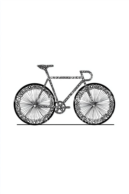 Vintage Gear Bicycle Tattoo Design
