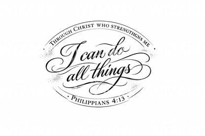 Vintage Scripture Seal Tattoo Design