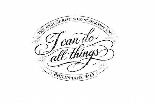 Vintage Scripture Seal Tattoo Design