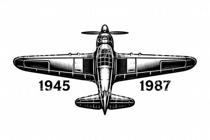 Vintage Warplane Tattoo Design