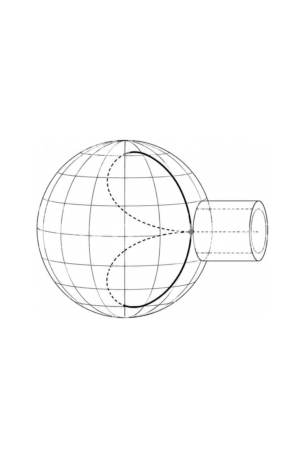 Viviani Curve Sphere Seam Tattoo Design