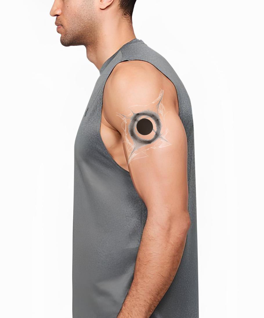 Smoky Void Core Tattoo Design